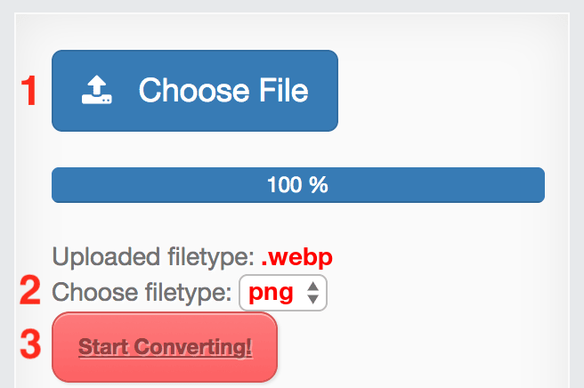 How to convert WEBP files online to PNG